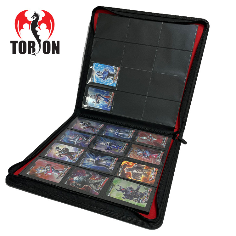 Ultraman Advanced Card Storage Bag Yu-Gi-Oh Deluxe Large Capacity Zipper Card Book PU Leather Children's Toy Card Bag