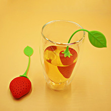 草莓造型硅胶泡茶器滤茶器创意可爱茶叶包耐高温拆卸泡茶器定制