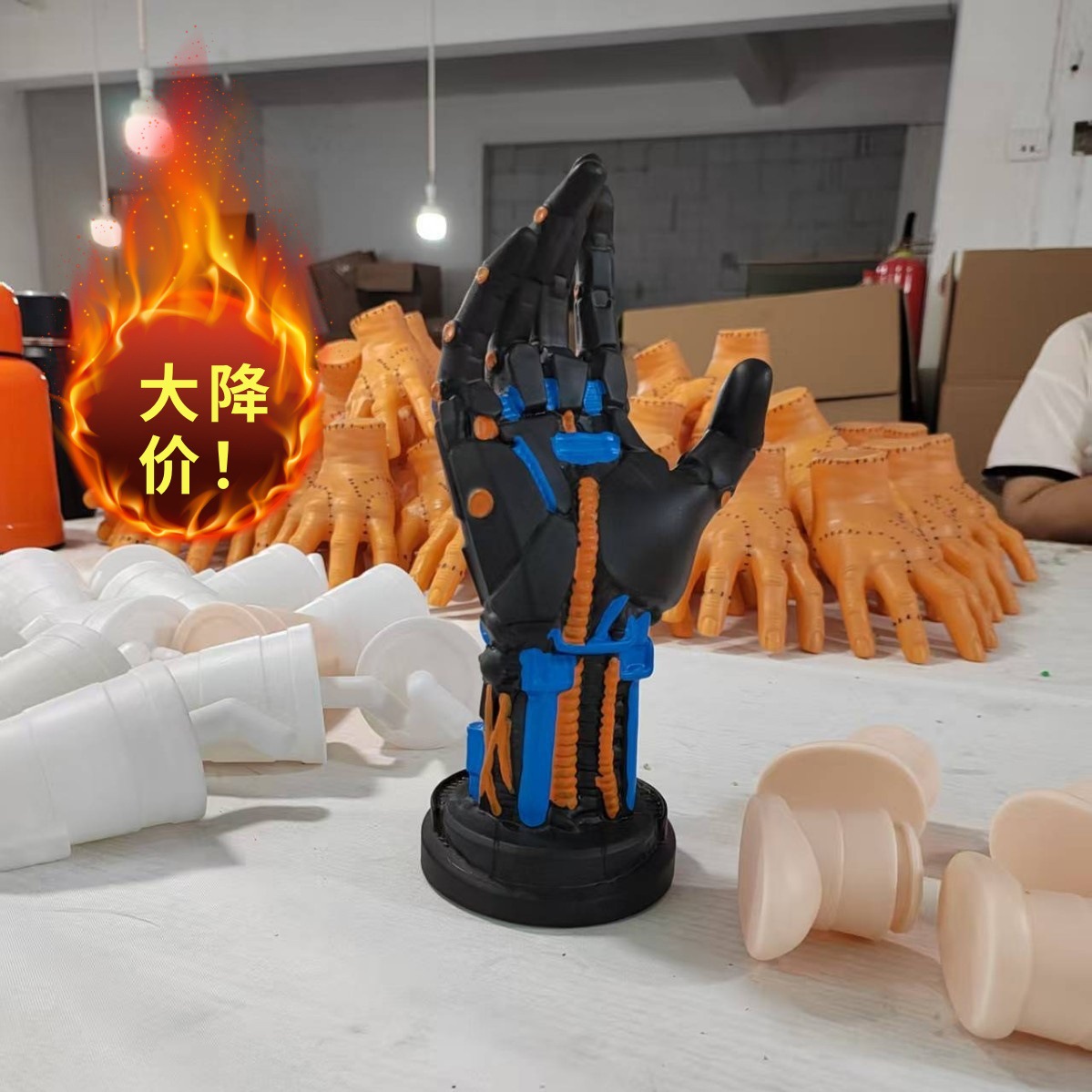 Cyberpunk manipulador de juego soporte de manejo de auriculares colgante de escritorio decoración de la habitación almacén de dios