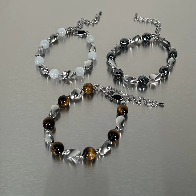 Mobius Bracelet for Boys Trendy Light Luxury Niche Design Titanium Steel Men's Simple All-match High-end Style Bracelet for Women