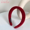 Demi-season advanced red headband, retro non-slip hairpins, hair accessory, high-quality style, internet celebrity