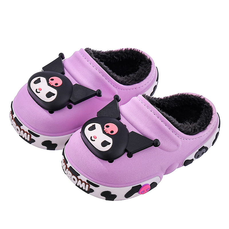 Sanliou zapatillas de algodón de invierno para niños, niños y niñas, calentamiento, bolsas de algodón para niños y medianos, bolsas de zapatos de algodón para niños