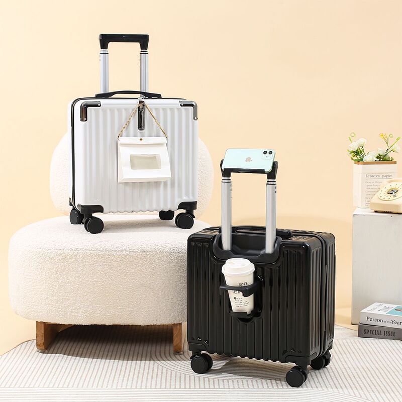 18inch Small Suitcases for Men and Women, Lightweight Travel Trolley Cases, Airplane Password Boxes, Check-Free Suitcases