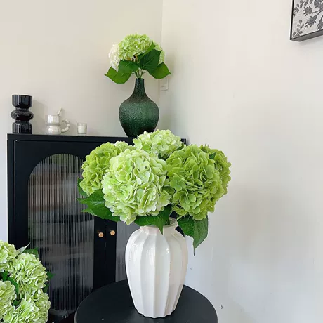 gao pin zhi cẩm tú cầu hoa giả shou gan bao shi hoa giả phòng khách nghệ thuật cắm hoa trang trí đồ trang trí nhà ở can zhuo cắm hoa bai she