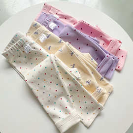 秋冬新款女童秋裤 加厚纯棉弹力女童打底裤 女宝宝百搭修身裤子