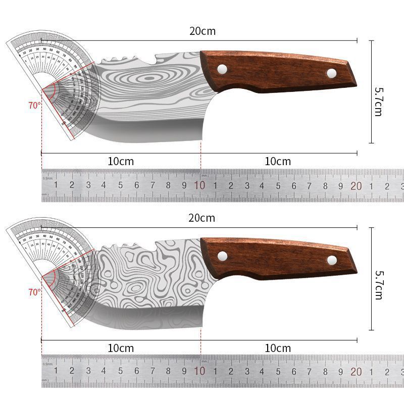 Cuchillo de corte de frutas, cuchillo de corte de frutas, cuchillo de cocina, cuchillo doméstico, mini cortador de carne, cocina afilada para matar peces