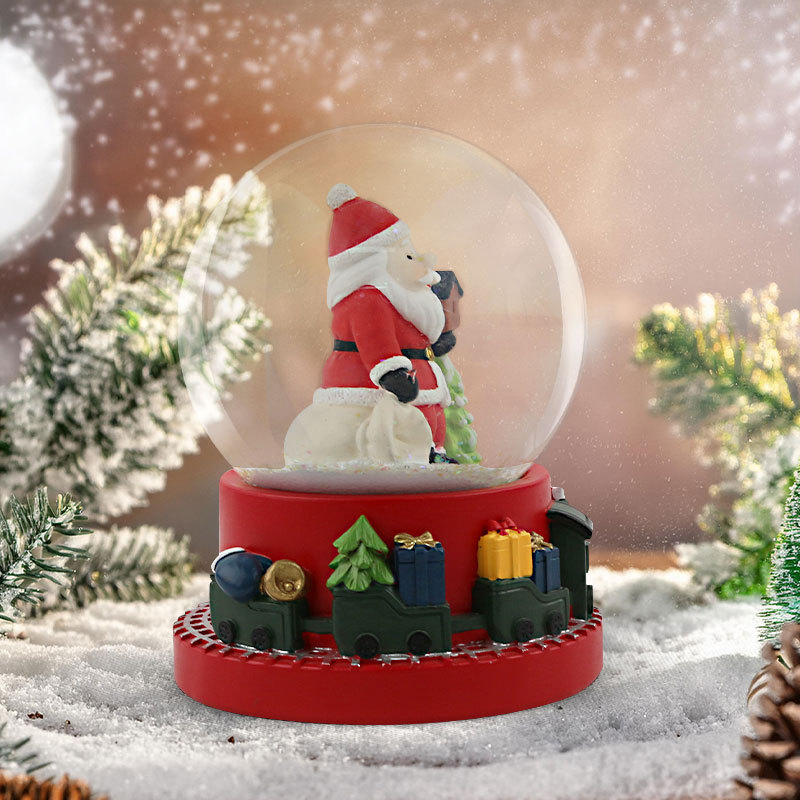  for creative Santa Claus portable money bag crystal ball custom desktop Christmas Eve gift ornaments