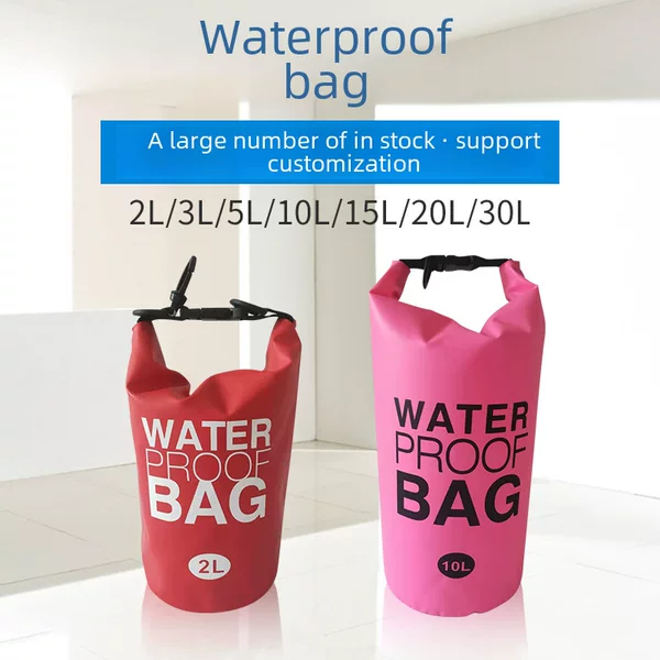 Color waterproof bag PVC mesh cloth waterproof bag swimming waterproof bucket bag large capacity outdoor waterproof bag wholesale