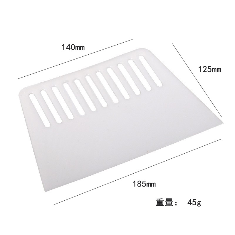 Fábrica de raspadores blancos en stock decoración pintura papel de pared raspadores decoración de película placa de masilla herramientas de recubrimiento personalizadas