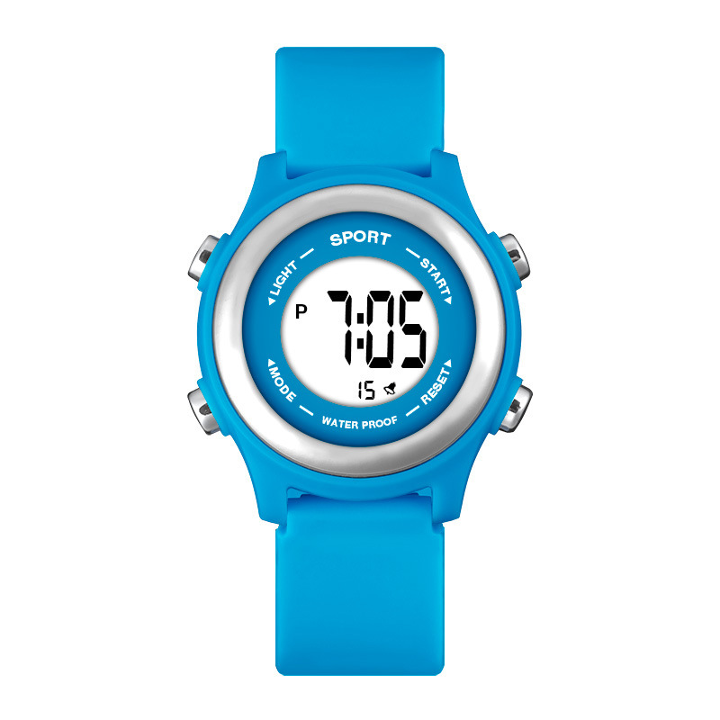 Nuevo dulce macaron estudiante reloj electrónico moda Junior High School multifunción alarma luminosa sincronización reloj electrónico