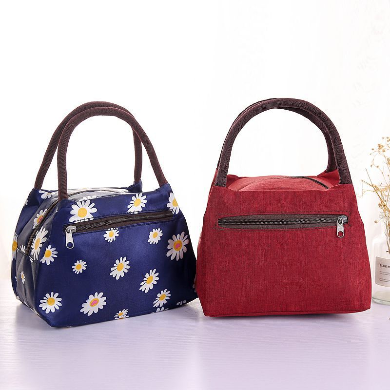 New Fabric Small Bag Handbag Women's Lunch Box Bag Waterproof Mommy Bag Hand Bag Oxford Cloth Lunch Bag