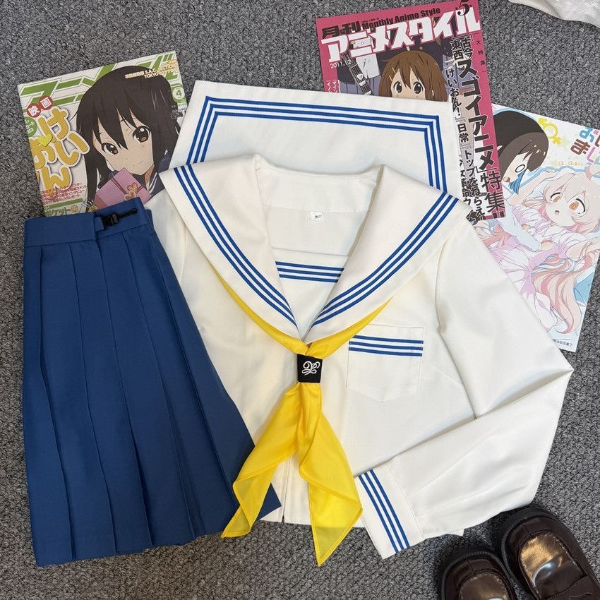 Original JK Academy Standard Basic JK Uniform Set Authentic Japanese Style Student School Uniform Black Sailor Suit