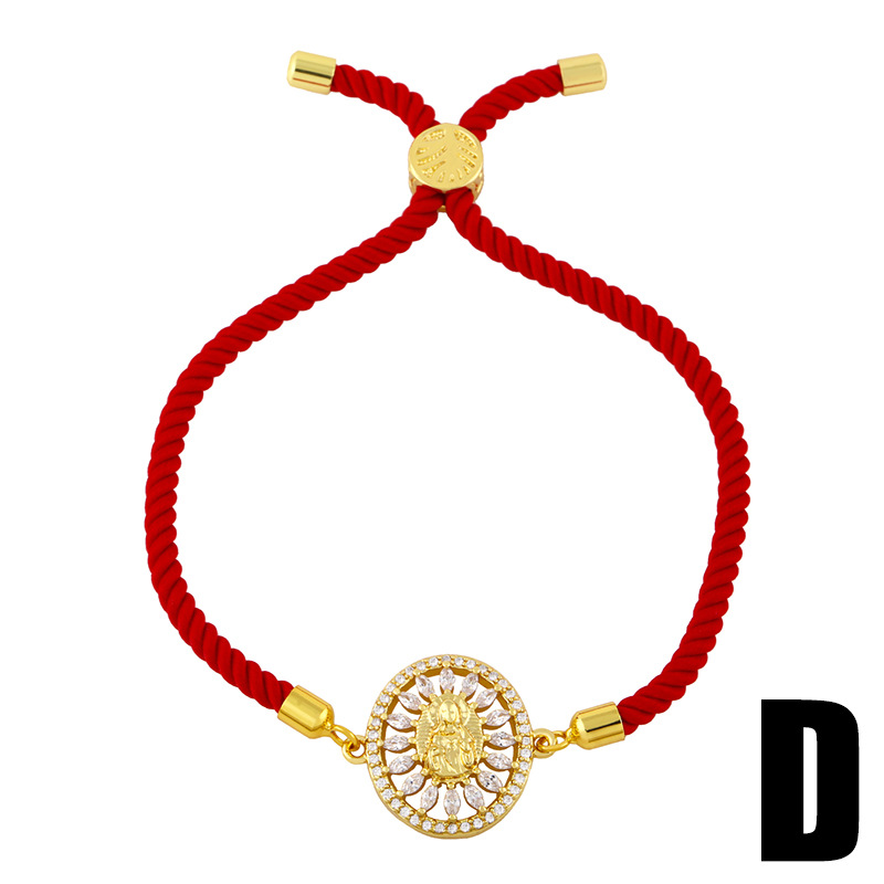 retro religious totem copper bracelet wholesale