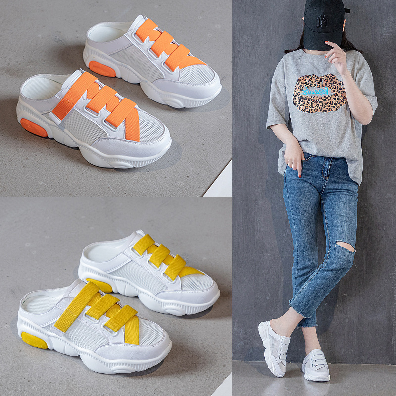 Baotou Semi-care 2021 summer The thickness of the bottom Muffin White Jacobs Sandals fashion Heel Sandals