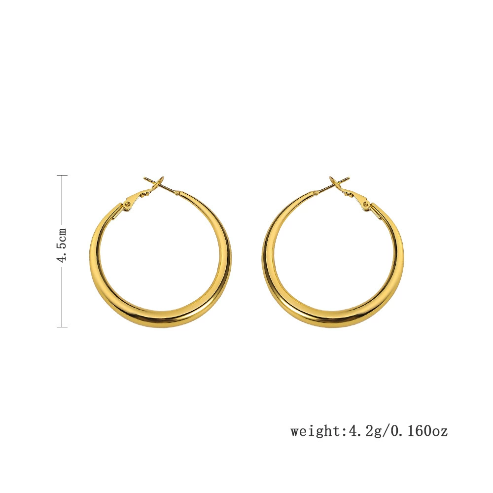 Earrings stainless steel, accessory, 18 carat, light luxury style