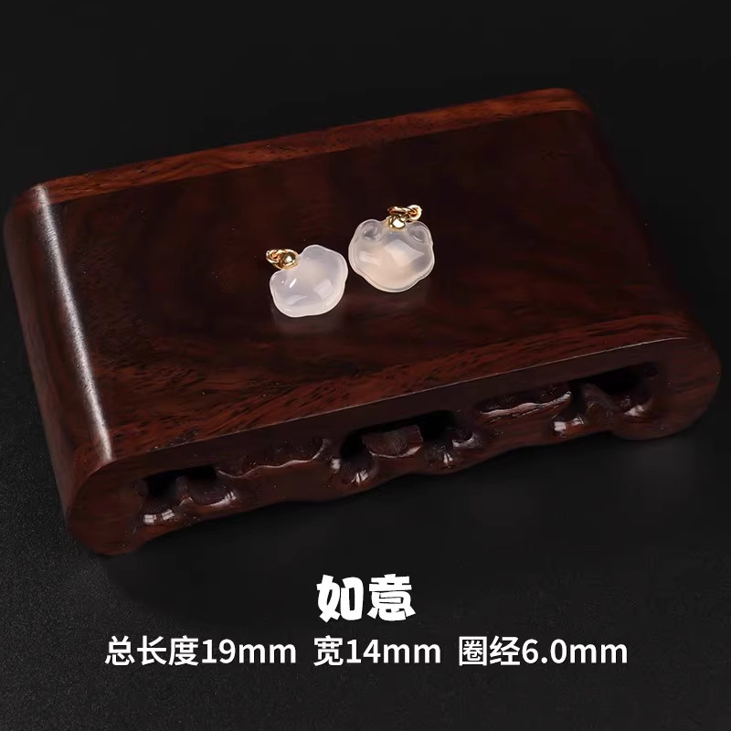 天然水晶アクセサリー 蓮の実型小ペンダント 和田玉小ペンダント飾り 小滴溜手飾りDIYアクセサリー|undefined