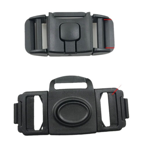 Supply plastic three-way stroller buckle, five-point safety buckle, seat strap buckle, stroller accessories
