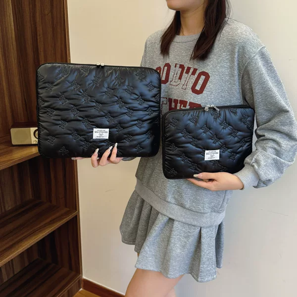 Cross-Border Lightweight Shockproof Computer Sleeve Bag, Korean Style Bowknot Tablet Storage Bag, High-Looking Laptop Sleeve Bag