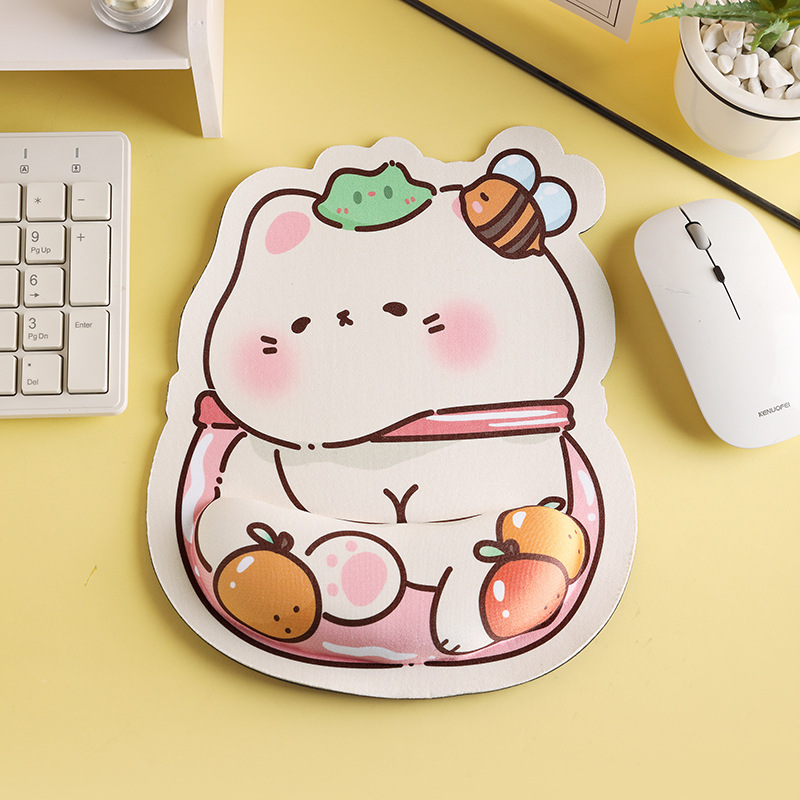 Alfombrillas de ratón transfronterizas, divertidas y variadas, reposamuñecas, alfombrillas de ratón de alta calidad con formas especiales, alfombrillas de ratón de dibujos animados para hombres y mujeres