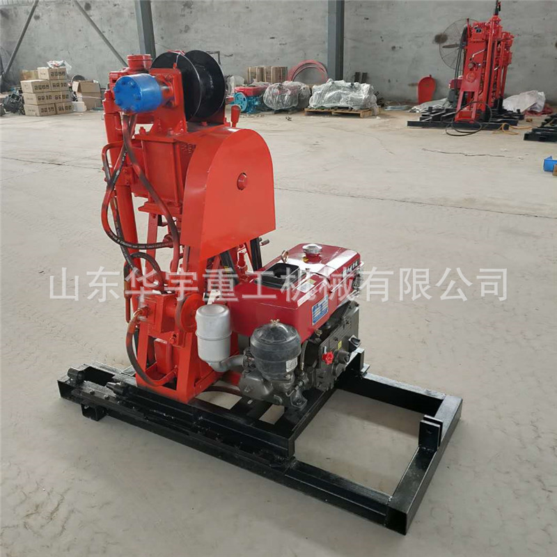 华宇供应小型岩石钻孔机 30柴油液压岩石取芯机 小型50米岩石钻机