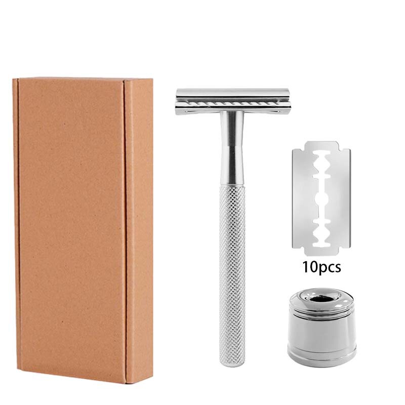 Amazon's Popular Pure Copper Safety Double-Sided Razor Men's Fully Enclosed Head Old-Fashioned Metal Razor