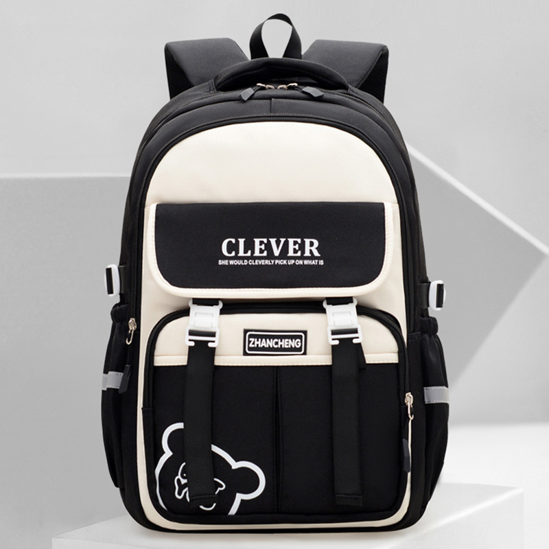 Mochila escolar transfronteriza, mochila de hombro de gran capacidad para niñas, nueva mochila para niños de grado 45 o 56