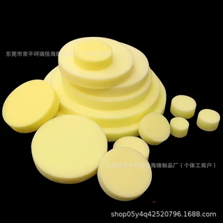 2cm 3cm小圆形海绵片刺身摆盘基座擦油印泥实验室试管烧杯吸水棉