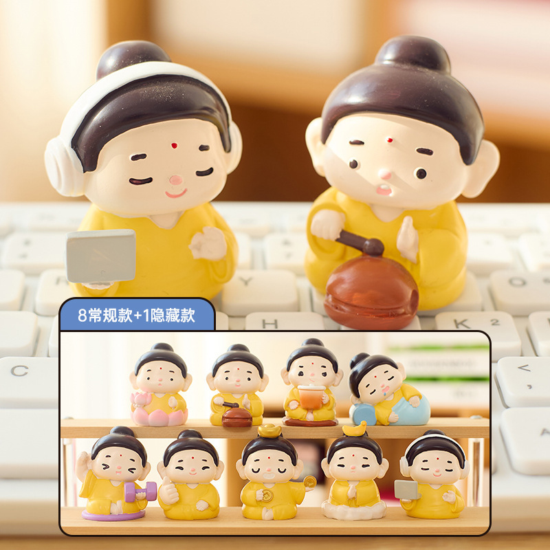 小红书新款晶石物语盲盒可亮灯桌面摆件创意潮玩车载装饰厂家批发|undefined