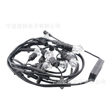 新品供应电源线RGB灯串线批发工业电器插头阻燃橡胶线电缆延长线
