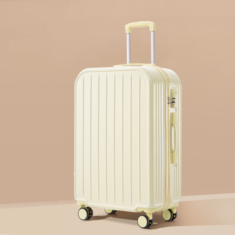 Maleta Maleta trolley nuevo para hombres y mujeres, maleta, rueda universal silenciosa para estudiantes, contraseña de 24 pulgadas, maleta de cuero de embarque 32