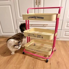 小推車置物架家用廚房零食收納架臥室客廳書架嬰兒寶寶用品儲物架