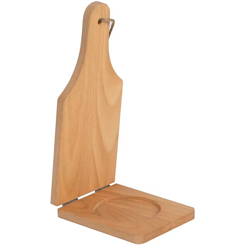 Moldeador plegable de madera tipo colgante de cocina para hornear y moldear artefacto moldeador de papas y plátanos
