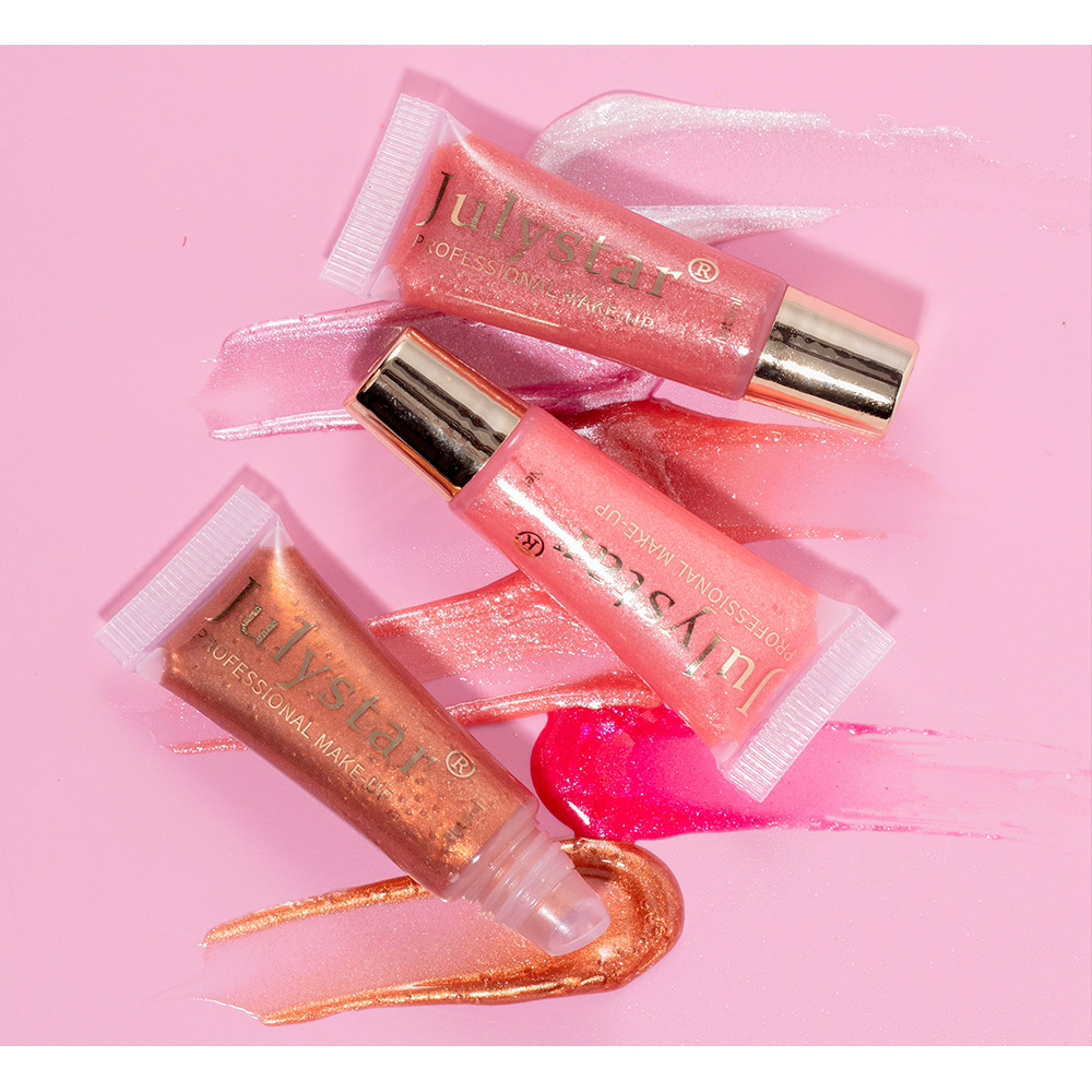 Julystar Moisturizing and Hydrating Pearlescent Lip Gloss Long-lasting Water Repellent Lip Oil Easy to Color Lip Makeup wholesale undefined