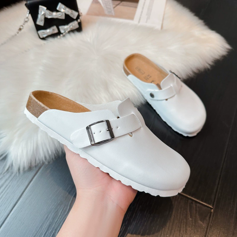 Покупные мужские и женские Birken обувь из натуральной кожи BK, лето 2025, новая толстая подошва, один стиль, обувь с пробкой для улицы