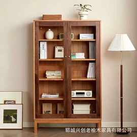 中古风老榆木博古架玄关隔断茶叶古董置物柜货架书架多层展示架