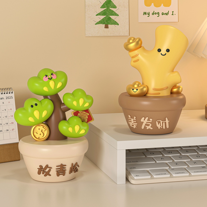 Cute ornament that helps to stabilize emotions, suitable for TV cabinets, wine cabinets, and office desks as a stress-relief decoration