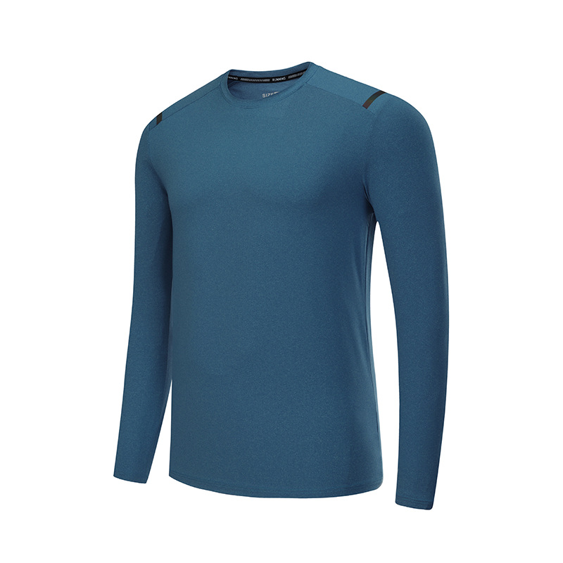 Camisetas deportivas de secado rápido para hombre, estilo europeo y americano, de manga larga, ajustadas, elásticas, para baloncesto, correr, entrenamiento físico