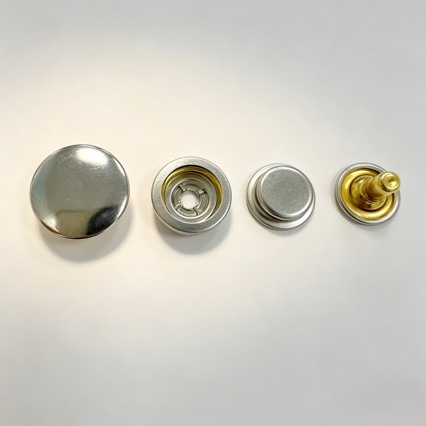 厂家供应优质全铜金属四合扣17mm501#底三件车缝扣四合一车缝扣