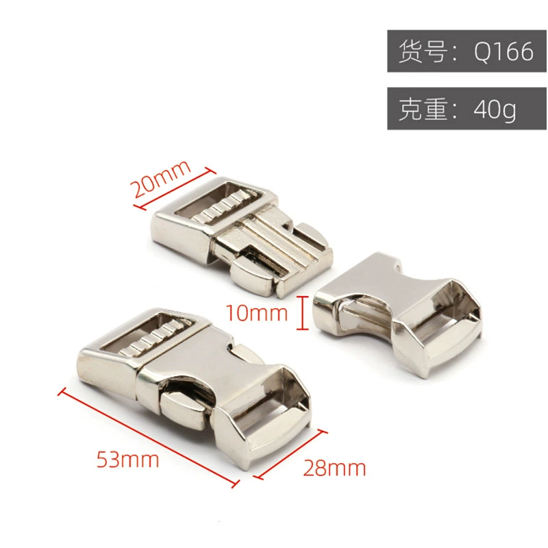Metal buckle with clasp, belt bag, backpack, suitcase, bag accessory