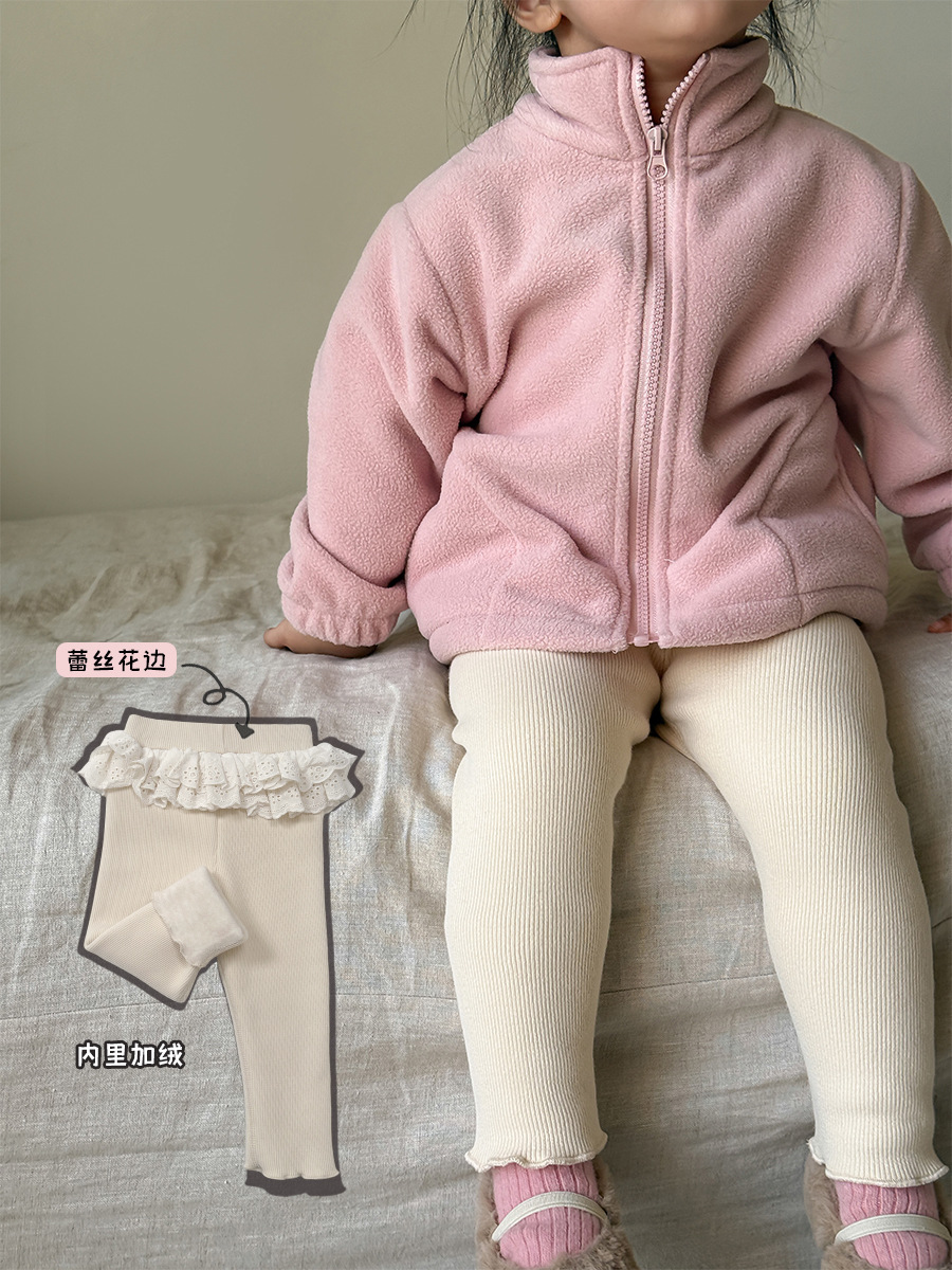 Sugar Pear ropa infantil niñas vestir abrigo de invierno 2024 nuevo estilo de niños coreano algodón sandwiched abrigo de ropa de bebé
