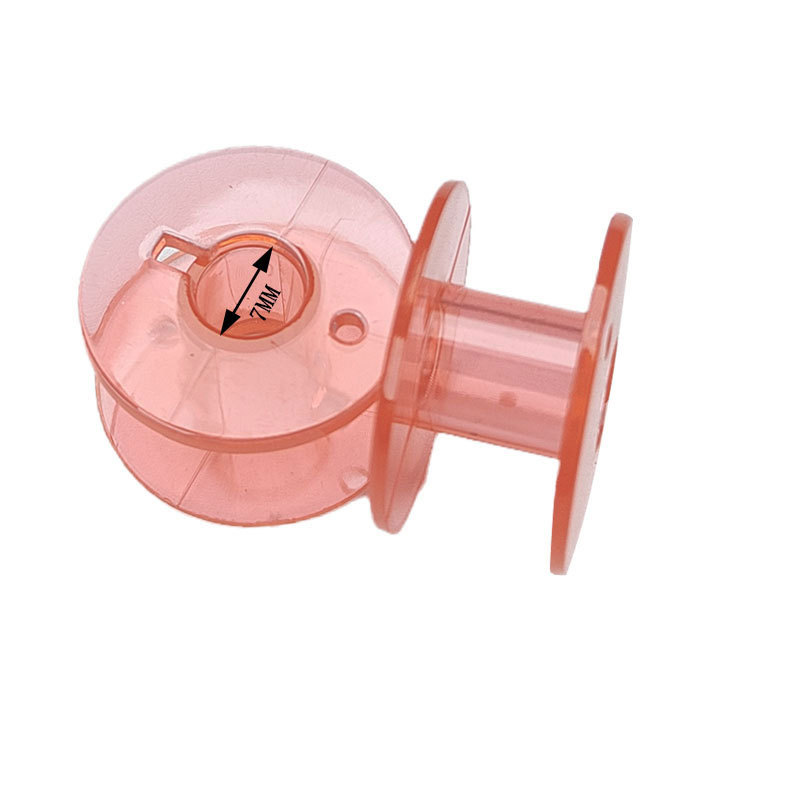 Fábrica al por mayor universal máquina de coser cilindro de bloqueo engrosada bobina accesorios 2518P traje de bobina de plástico transparente