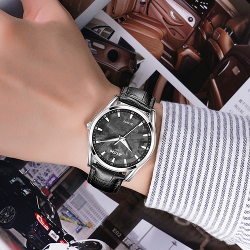 Cross-border exclusive new product AES watch men's quartz watch fashion simple trend waterproof business belt watch