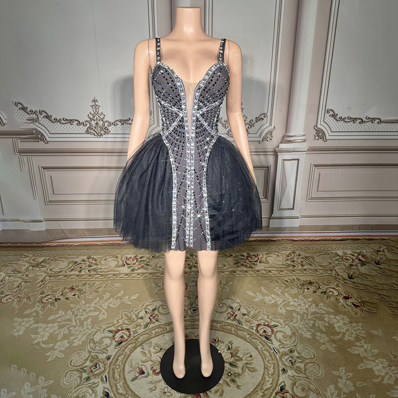 Princess Puff Dress Birthday Ceremony Party Dress Dance Party Performance Party Evening Dress Bar Club Dance