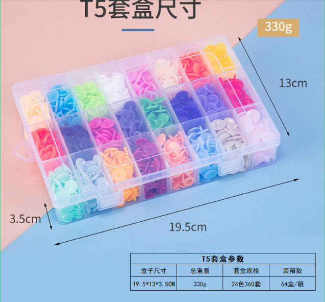 Juego T5*colores mezclados*24 colores*15 cada uno