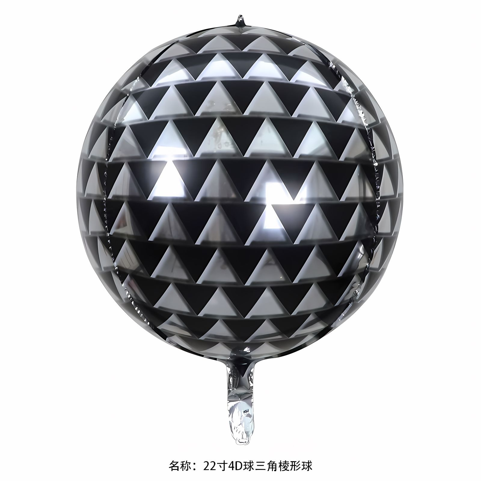 Laser transfronterizo plata oro color disco película de aluminio bola KTV fiesta de cumpleaños 22 pulgadas 4D globos discoteca