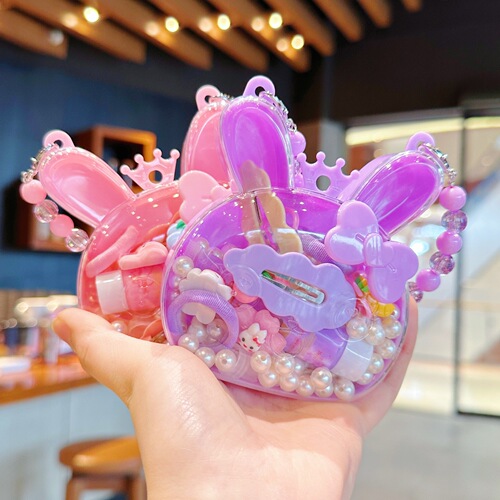 Cute and exquisite diy children's cute bb clip bracelet bag festival birthday cartoon hair band girls hair clip set