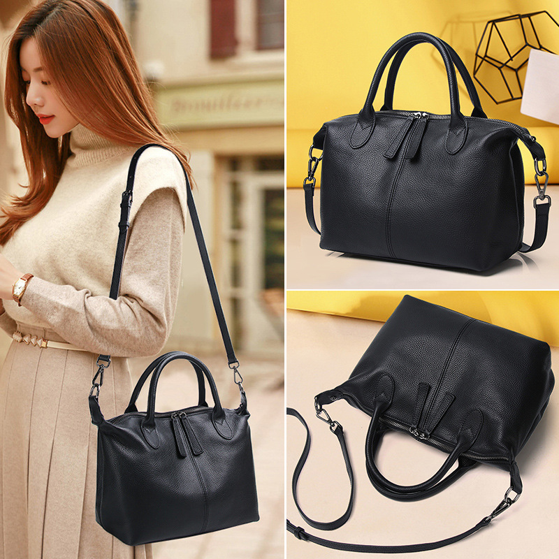 霏娅品牌正品真皮女包时尚简约机车包手提单肩斜挎牛皮软皮小包包