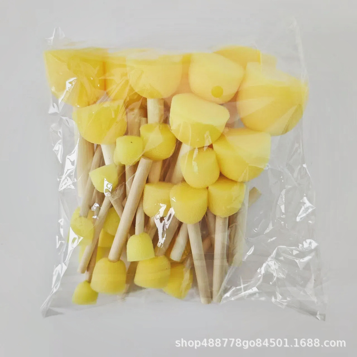 Fabricantes de graffiti al por mayor mango de madera esponja pincel de pintura sello infantil una variedad de especificaciones herramientas de pintura dedo sello pincel