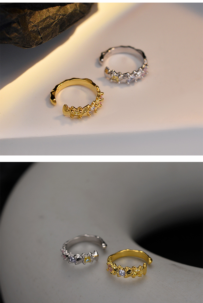 5g Weight Zircon Inlay Material Ear Cuffs Classification 1 Piece Quantity 1 Piece 925 Sterling Silver Zircon Solid Color Ear Cuffs