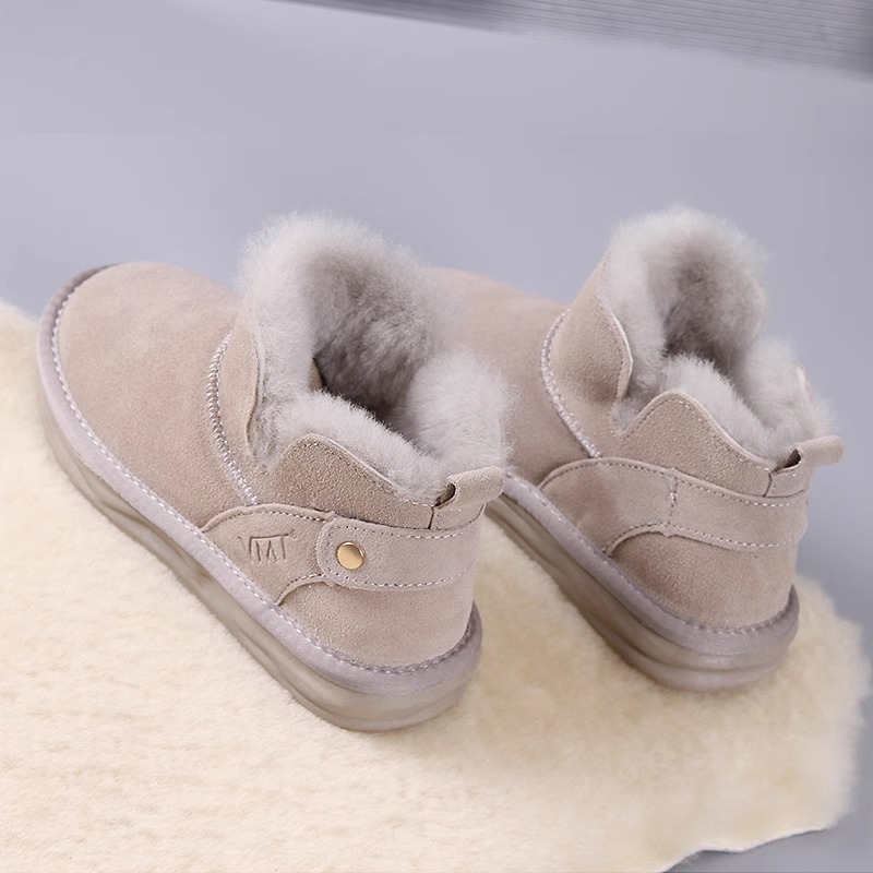 2023 Winter New Network Red Dicke Sohle Hoher Komfort Lässige Kurzarm-Martin-Stiefel mit Plüsch und warmer Isolierung_voghion.com